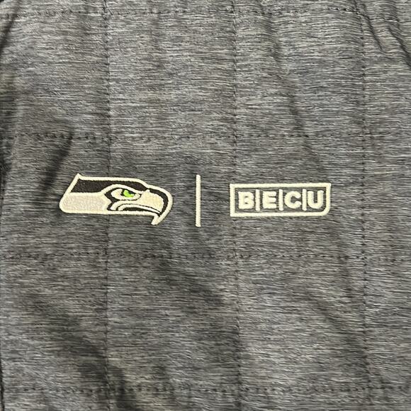 Seahawks Cutter & Buck Men's Rainier PrimaLoft Vest Logo Blue Gray Size 4XB - Picture 7 of 10